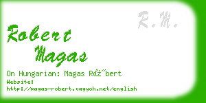 robert magas business card